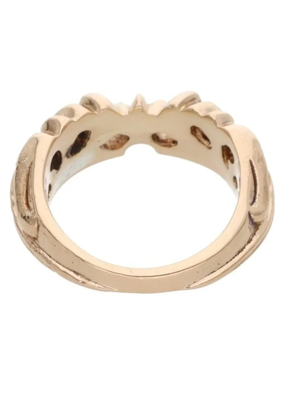 Chrome Hearts KT Half K&t Gold Ring